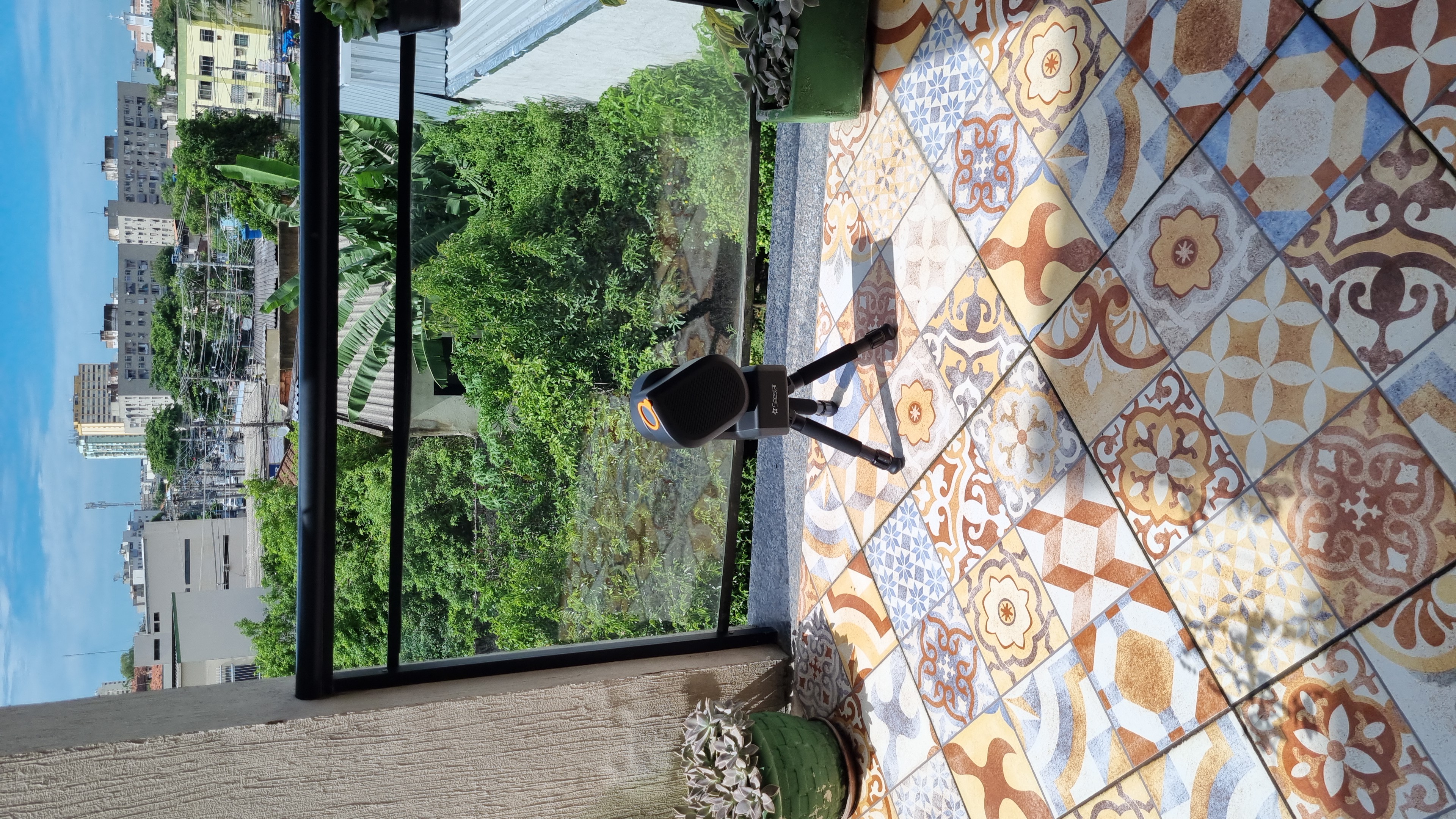 Na varanda da cozinha